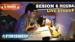 3+ Hours live study with me sound rainy day 12\100 #studywithmelive