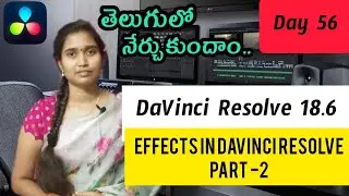 Effects in Davinci Resolve || PART -2 || Day 56 ||TejaswiEdits