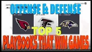 TOP 5 BEST OFFENSE & DEFENSE PLAYBOOKS IN MADDEN 19 FOR MUT & CFM! TIPS  TRICKS