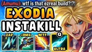 EZREAL BUT I GET A 6 ITEM EXODIA BUILD THAT TURNS MY Q INTO A 1-SHOT NUKE