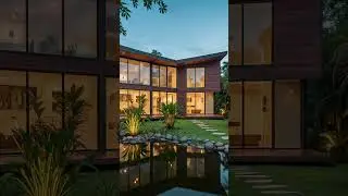 Elevated Living: A Home Above the Pond #village #dreamhome #househarmony #beautifulhomes  #design