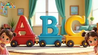 ABC Song in 3D 🌈 | Fun Alphabet Letters A-Z with Music & Animation | Rhymes World Kids