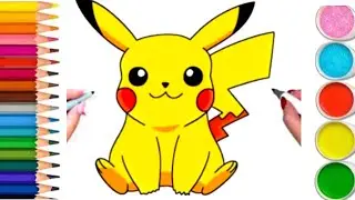 How To Draw PIKACHU l Pikachu drawing l Drawing for Kids l PIKACHU Drawing l