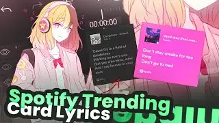 Spotify Card Lyrics edit Xml file  | xml | Free Preset