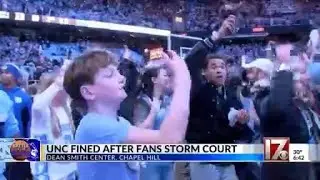 UNC fined $50K after court-storming in win over Duke