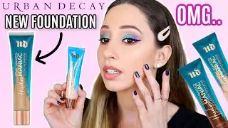 Urban Decay Hydromaniac Foundation - 10H Wear Test & Review on DRY skin (The best hydrating?!)