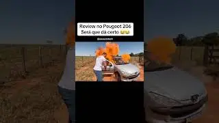 Teste drive no Peugeot 206 deu ruim 😂😂😂 #peugeot206 #testedrive #carros #memes