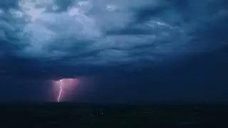 4K Drone Footage of lightning | Mill, Noord Brabant