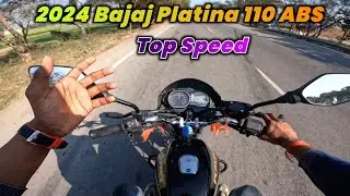 New Bajaj Platina 110 Abs Bs6 2024 Top Speed | Bajaj Platina 110 H Gear Top Speed