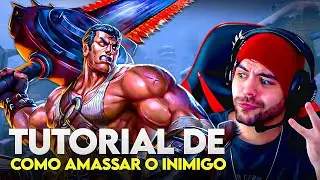 Tutorial de como AMASSAR o time inimigo! TYR SOLO - ⚡ Smite BR Ranked Conquista