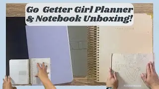 Planner & Notebooks Unboxing & Review Video! || Go Getter Girl || What's in my Work Bag?!