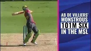 MSL 2019: AB de Villiers smacks a 101-meter six