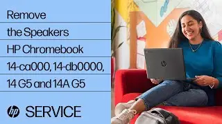 Remove the Speakers | HP Chromebook 14-ca000, 14-db0000, 14 G5 and 14A G5 | HP