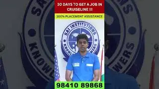 Testimony of a Cruiseline Student Zaib Menon from Mumbai - Sai Institutions