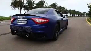Loud V8 Sound! Maserati GranTurismo MC Stradale w/ ARMYTRIX Exhaust