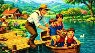 A Gentle Day on the Farm | Family Life in Harmony with Nature. #GentleDreamWorlds#GhibliStyle