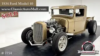 Great 1934 Ford Model 40 Pickup Truck - Sold - Consignments at Classic Auto Mall, Morgantown PA