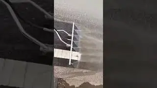 Asphalt Road Cleaning with High-Pressure Water Sprinkler