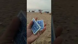 beach vibe 😌❤️🌊#cardistry #fun #art #shorts #bengali