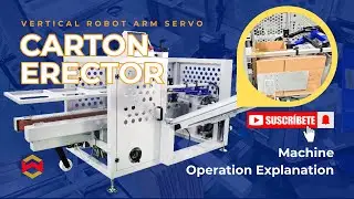 WIN-WIN PACK Vertical Robot Arm Servo Carton Erector  | Operation & Setup Guide #cartonerector