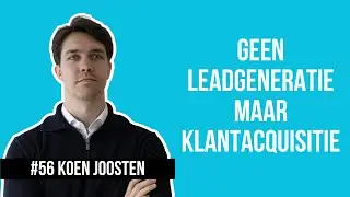 De klantacquisitie-specialist voor makelaars | Koen Joosten