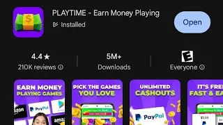 Make real money playing games on the Playtime app