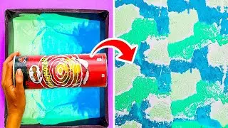 29 WALL PAINTING HACKS || Wall Design Ideas Using Ordinary Items