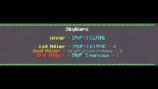 4 kill solo win - skywars
