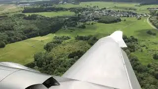Diamond Aircraft (DA62) landing at Siegerland Airport (EDGS)