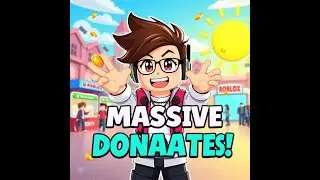 Streaming with neon blue pls donate giveaway
