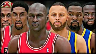 The 1996 Bulls vs The 2017 Warriors | NBA 2K22