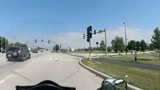 Ride E Higgins Road from Busse Woods Part 1