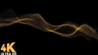 Abstract Black and Gold Modern Background Video 4k ULTRA HD Satisfying Calm Wallpaper