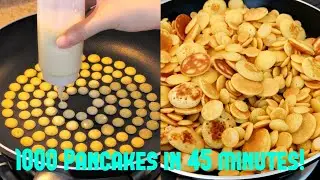 Mini Pancake Compilation (How i did thousand of pancake) Satisfying Video | It's my 40th Birthday!