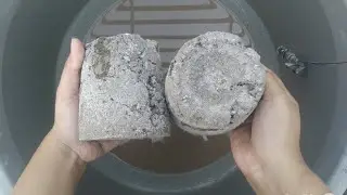 Crunchy dusty pure ashes buckets crumbling in water💦plzz subscribe and like❤ #pureashes #asmr