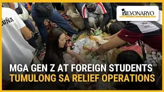 Bayanihan sa Cebu City: Gen Z at Japanese students nagtulong-tulong sa repacking ng relief goods