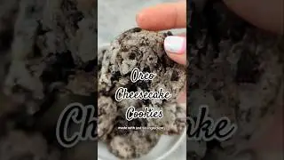 Oreo Cheesecake Cookies - only 6 ingredients! #shorts #oreocheesecake #easycookierecipe