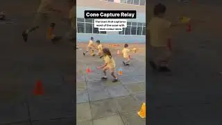 Cone Capture Relay || Fun PE Game #shortvideo #viral #shorts