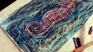 Crayon Etching | Fatema's Art Show