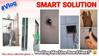 Washing Machine Board Bathroom Ke Bahar Kyun Lagaya? 🧺⚡ Practical Home Solution Explained