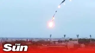 Drone over Kyiv downed in fireball