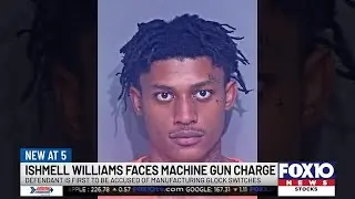 Suspect facing machine gun charges