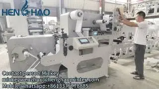 PP Paper Waterproof Wristbands die cutting machine with turret rewinder.