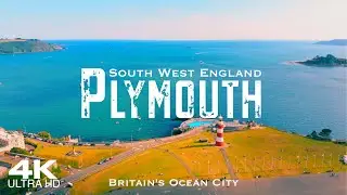 PLYMOUTH 🏴󠁧󠁢󠁥󠁮󠁧󠁿 Drone Aerial 4K | South West England United Kingdom UK 🇬🇧