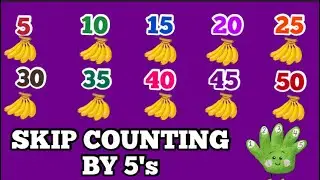 Skip Counting by 5's/ Count By 5's /Skip Counting by FIVES/Math for Kindergarten & 1st Grade
