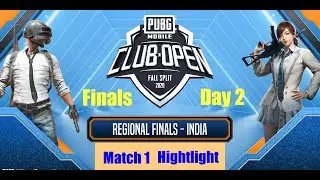 PMCO 2020 Highlights Match 1 | PMCO India Regional Finals Day 2  | Pubg Mobile Club Open 2020
