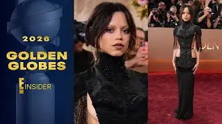 Jenna Ortega Stuns in Dilara Findikoglu Gothic Backless Dress at Golden Globes 2026 | E! Insider