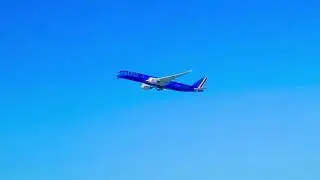 ITA airways A350-900 Blasting off 25R on a Wintry Los Angeles Afternoon.