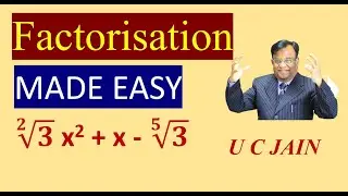#factorisation  #Algebraic Expression  , Made easy , #quick  #tricks  math by U C Jain