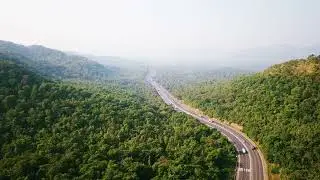 Mesmerizing Aerial View of National Highway 48 Through Western Ghats | Drone Footage